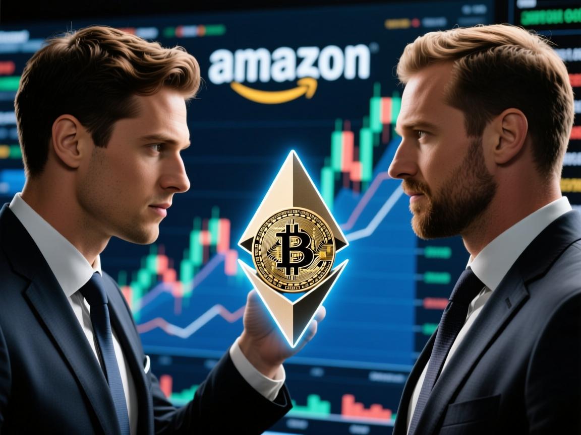 以太坊与亚马逊股价走势，科技巨头间的博弈