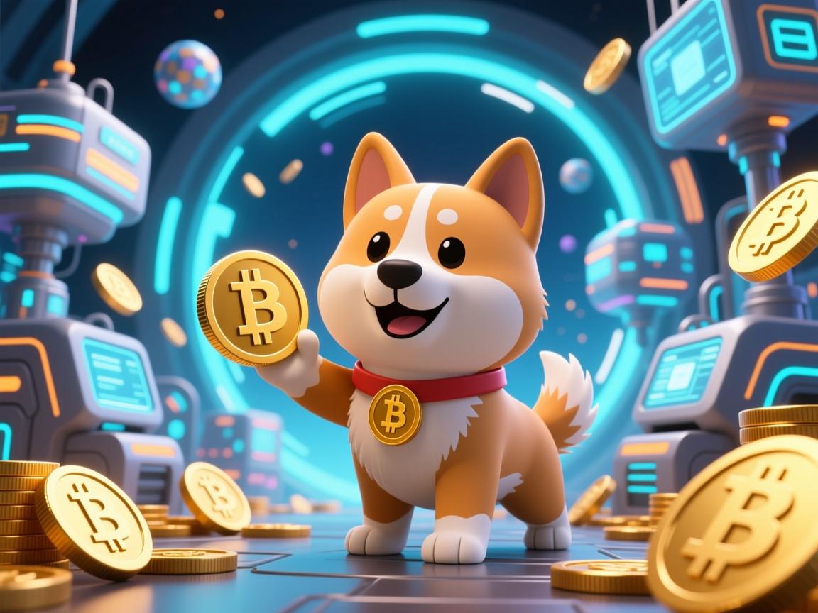 超级狗狗币图片卡通，带你走进狗狗币的奇幻世界